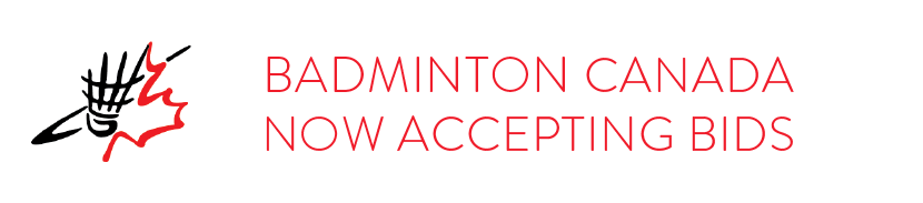 Badminton Canada Now Accepting Bids