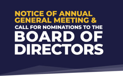 Notice of Annual General Meeting & Call for Nominations to the Board of Directors